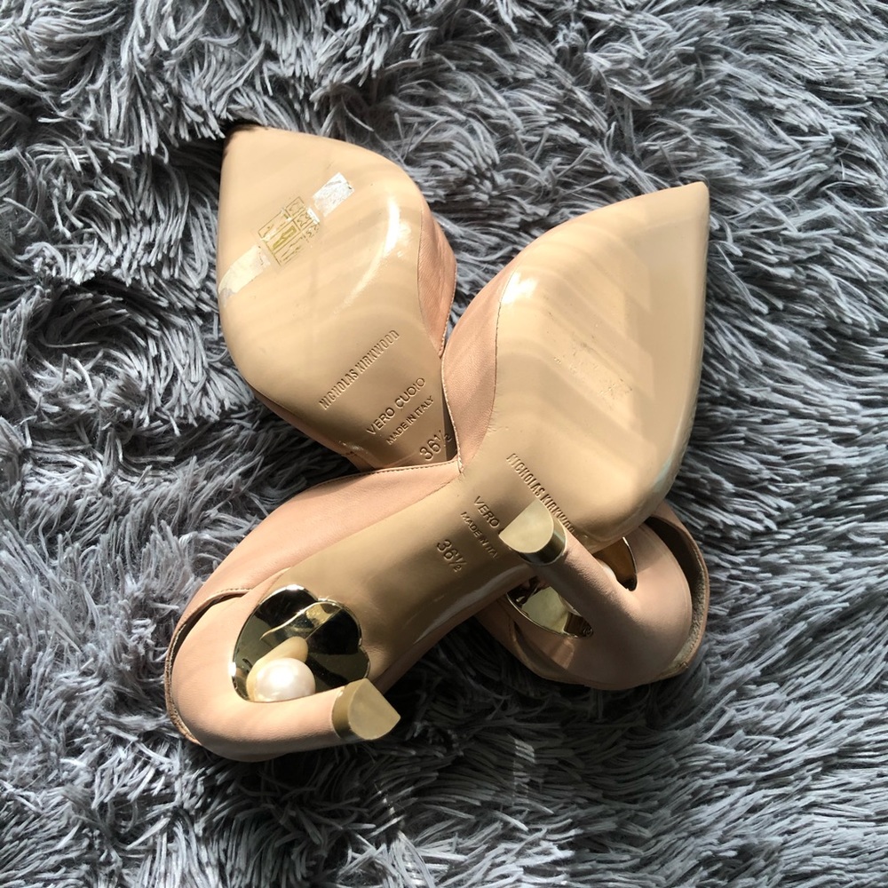 Nicholas Kirkwood Beige Slingback Heels - Picture 7 of 12